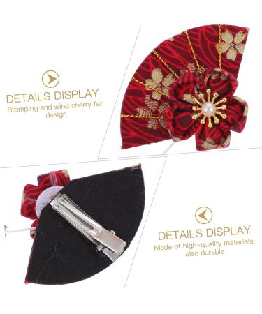 Beavorty 3 Pairs hairpin hair ornaments for women retro hair barrette tsumami hair clip Hair Clip for Women hair jewels for women Japanese-style Barrette tassel pendant Miss girl fabric - Buy Online on GoSupps.com