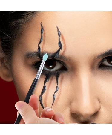 FOYTOKI 15 Pcs Silicone Eyeshadow Brush Make up Sponges Lip Balm Brush Makeup Tool Plastic Handle - Buy Online on GoSupps.com