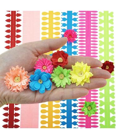Saktopdeco Colorful Quilling Paper Flowers DIY Kit - 35cm Handmade Art Crafts for Beginners - Buy Online on GoSupps.com