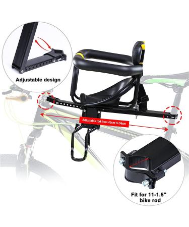 Innolife Kids Bike Seat | Front Mounted Child Bike Seat for 8M - 6Y Children - Buy Online on GoSupps.com