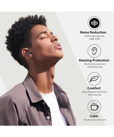 Yawsoy Concert Ear Plugs - High Fidelity Noise Cancelling Reusable for Musicians & Raves 20dB Hearing Protection 6 Pairs S/M/L Tips (Clear) - International Shipping Available - Buy Online on GoSupps.com