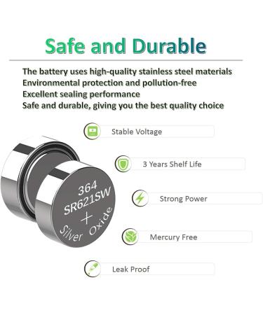 Buy 10 Pack SR621SW 364 363 LR621 164 AG1 1.5V Button Cell Watch Batteries - International Shipping Available - Buy Online on GoSupps.com