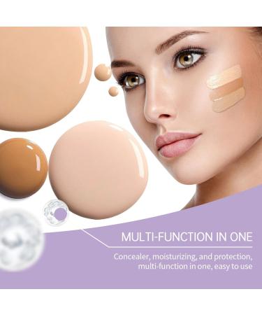 Foundation Serum - Foundation Serum - Make Up gentle coverage | All skin types | With hyaluronic acid | Regenerating effect | Tinted face serum Long-lasting concealer 7g (Dark Skin 7g) - Buy Online on GoSupps.com