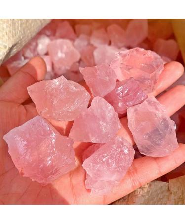 50g Bulk Random Natural Pink Rose Quartz Rough Raw Crystal Stone Rock Specimen Home Decoration DIY 50g (2-4pcs) - Buy Online on GoSupps.com