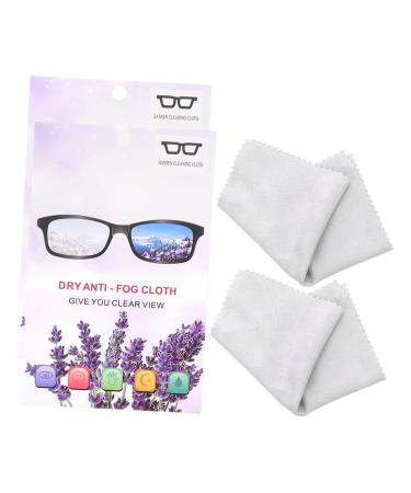 FOMIYES 4 Pcs Glasses Lens Wipes Lense Cleaner Eyeglasses Cleaning Cloths Eye Glass Cleaning Wipes Polishing Cloth Lens Cleaner Portable Lens Cloth White Cloth