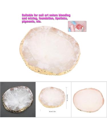 Professional Manicure Indicator Panel - Harz Beautiful Nail Art Palette 3.5 x 3.1 inches Easy to Clean Ideal for Displaying Finished Nail Art - White - Buy Online on GoSupps.com