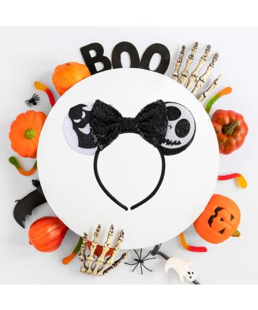 Halloween Mouse Ears Sequin Mouse Ears Headband Halloween Mouse Ears Bow Headbands Shiny Bows Mouse Ears Headbands Cosplay Party Headband For Women Halloween Party Cosplay Costume Accessories(Black) - Buy Online on GoSupps.com