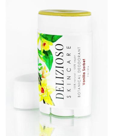 Delizioso Skincare Unisex Vanilla Sorbet Deodorant Balm - Cruelty-Free & Vegan 20 oz - International Shipping Available - Buy Online on GoSupps.com