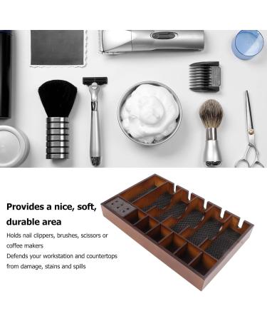 Barber Clipper Storage Tray Wooden Large Area Barber Clipper Holder Organizer Tray - Buy Online on GoSupps.com