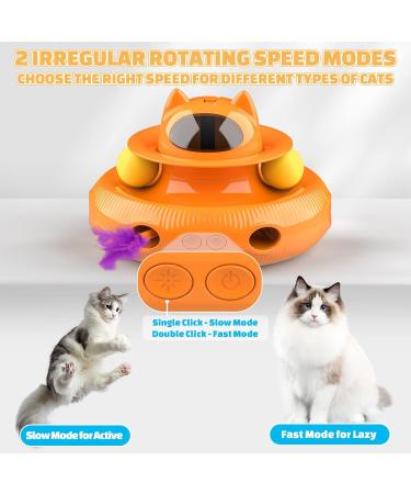 Dreamon 4-in-1 Interactive Electric Cat Toy - Self-Entertainment Cat Intelligence Toy with 5 Spring Replacements & USB | Best for International Shipping - Buy Online on GoSupps.com