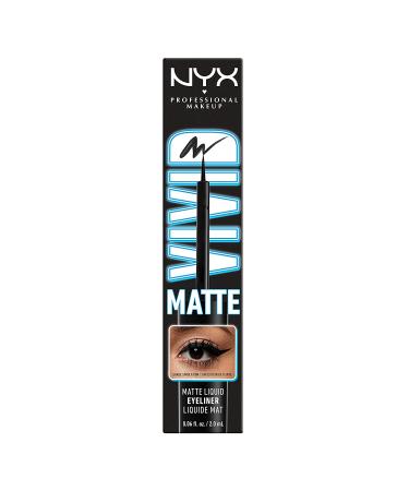 NYX Vivid Matte Liquid Liner - Black 01 - Smear-Resistant Eyeliner - Buy Online on GoSupps.com