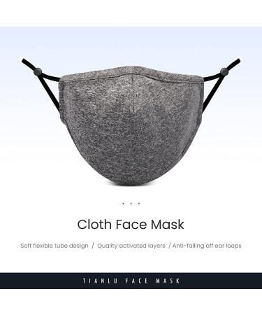 Breathable Face Mask with Nose Wire & Adjustable Ear Loops - 5 Pcs Reusable 3-Ply (Fashion Style 2) - Buy Online on GoSupps.com