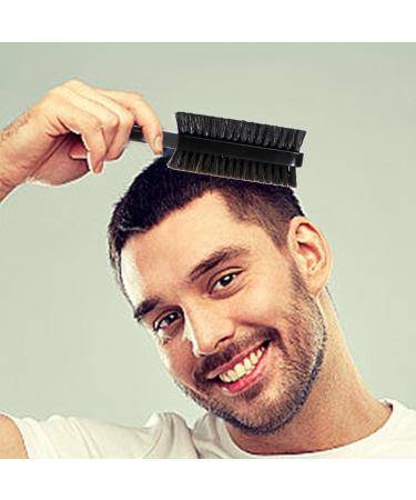 Boar Bristle Nylon Brush | Slick Hair Styling Double-Sided Mustache Brush With Wood Handle | Hairstyle Brush Beard Care For Home Travel Camping Business Trip Vacation - Buy Online on GoSupps.com