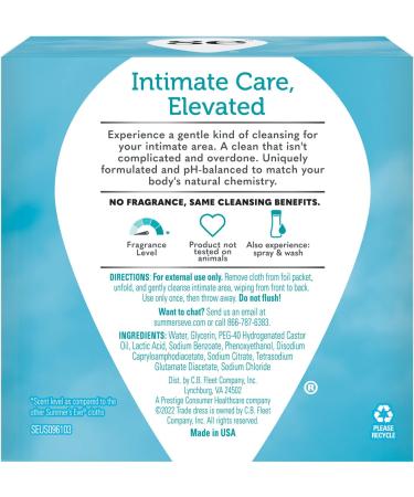 Summer's Eve Fragrance-Free Feminine Wipes | 16 Count, pH Balanced, Odor-Removing - Buy Online on GoSupps.com