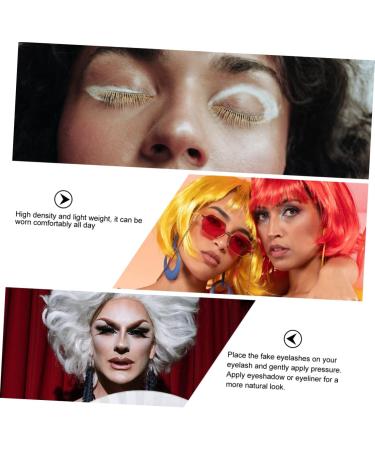 minkissy 3 Pairs 3d False Eyelashes Halloween Party Eyelashes Soft Eyelashes Dramatic Eyelashes Dollsthetic Lashes Faux Lashes Fake Eyelashes Synthetic Silk Fiber Three-dimensional - Buy Online on GoSupps.com