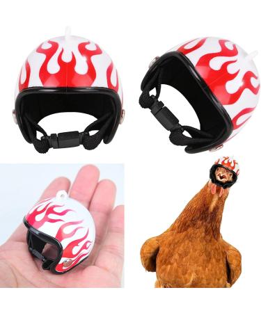 Chicken Helmet Headgear - 3-Piece Plastic Pet Protection Helmets for Chickens & Ducks - Adorable Durable 3 Colors - Buy Online on GoSupps.com