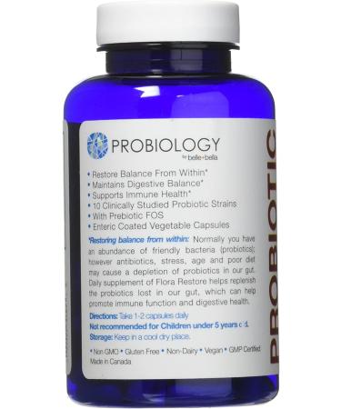 Belle + Bella Daily Probiotics - 15 Billion CFU Gut Health & Immune Support | Vegan, Gluten & Dairy Free - 60 Veggie Capsules - Buy Online on GoSupps.com