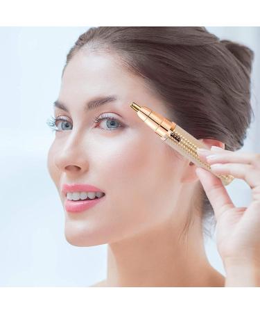 Nose trimmer for women facial shaver safe electric facial shaver efficient eyebrow shaver portable facial shaver eyebrow trimmer P Gold - Buy Online on GoSupps.com