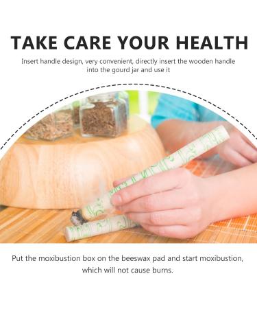 PATKAW Moxa Stick Burner Holder - Wooden Handheld Moxibustion Tool for Acupuncture & Wormwood Therapy - International Shipping Available - Buy Online on GoSupps.com