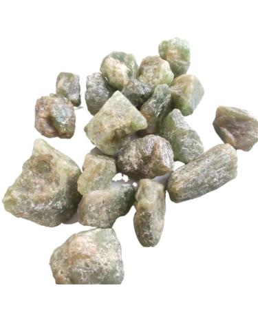 100g 2-3cm Natural Green Apatite Crystal Rough Stone Raw Gemstone SpecimenAquarium Home Room Decoration Raw Stones and Minerals Reiki Crystal Stone (Color : 100g Size : 1-2cm) 1-2cm 100g