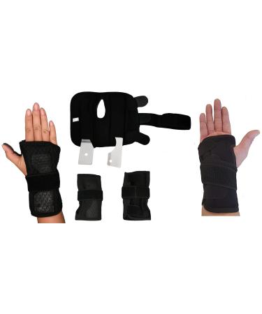 Proficient Carpal Tunnel Wrist Brace Support double Splint Universal Fit Small/medium/large/S/M/L Right hand (One Size Right) One Size Right