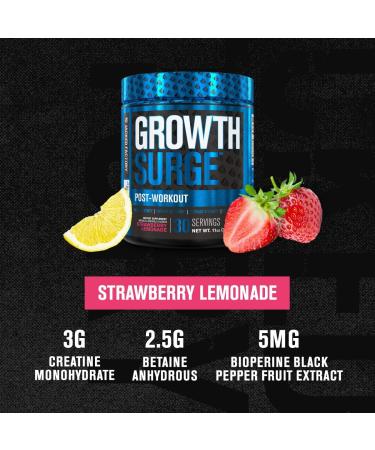 Growth Surge Creatine Post Workout - Muscle Builder with Creatine Monohydrate  Betaine  L-Carnitine L-Tartrate - Daily Muscle Building & Recovery Supplement - 30 Servings  Strawberry Lemonade Strawberry Lemonade 30 Servings (Pack of 1) - Buy Online on GoSupps.com