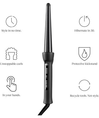 CLOUD NINE The Texture Wand - Create Effortless Beach Waves - Buy Online on GoSupps.com