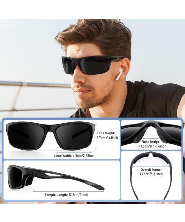Chereeki Bicycle Glasses for Men & Women - TR90 Unbreakable Polarized Sunglasses with UV400 Protection | Sports Cycling Golf Baseball Walking & Fishing - Buy Online on GoSupps.com