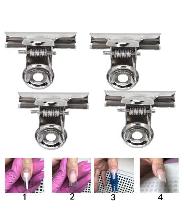 10pcs Metal Nail Clamps - Durable Nail Extension Clips for DIY Nail Art & Salon Use - Buy Online on GoSupps.com