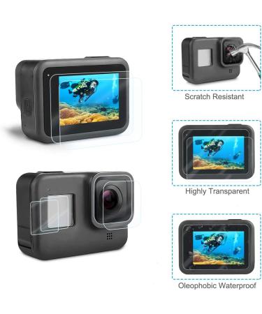 Complete Accessories Kit for GoPro Hero 8 Black - Shockproof Case, Waterproof Housing, Screen Protectors, Lens Filters & More - Buy Online on GoSupps.com