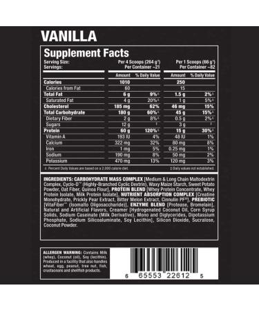 ALLMAX Nutrition QuickMass Vanilla 12 lbs - Rapid Mass Gain Catalyst - Buy Online on GoSupps.com