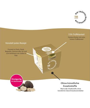 Truffle Factory Delicatessen Truffle Butter 15% Fresh Black Truffle - Gourmet White Truffle Butter 95g | Premium International Shipping - Buy Online on GoSupps.com