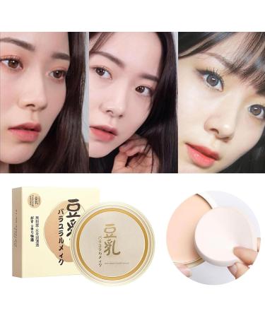 Japanese Concealer Soybean Milk Powder Japanese Concealing and Setting Soy Milk Powder Long-Lasting Oil Control Makeup Holding Face Foundation Suitable for All Skin Types (3 color) - Buy Online on GoSupps.com