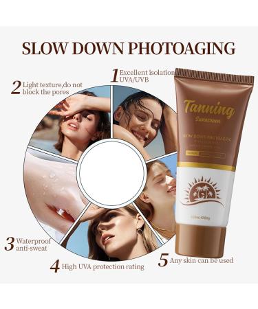 Shantou Youjia 60 g selftanning gel selftanning lotion tanning accelerator nongreasy tanning lotion for all skin types dark sunscreen - Buy Online on GoSupps.com