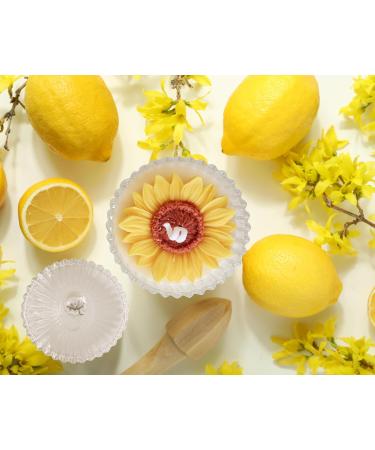 Buy Yellow Sunflower Candle in Glass Jar - Lilac Scented Perfect Home Decoration & Gift for Christmas & Thanksgiving - Buy Online on GoSupps.com