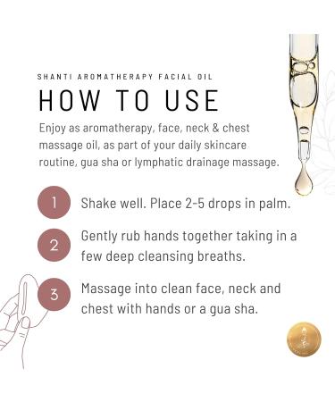Shanti Facial Oil | Hydrating & Plumping Formula with Vitamin E - Shop Internationally - Buy Online on GoSupps.com