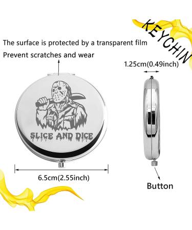 Jason Machete Pocket Mirror - Scary Movie Lover Gift - Compact Makeup Mirror - Buy Online on GoSupps.com