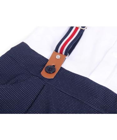 AmzBarley Baby Boys Tuxedo Rompers Suit with Bowtie - Black, 3-6 Months - Buy Online on GoSupps.com