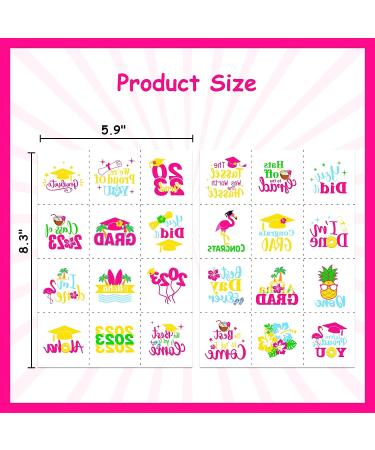 Aloha Grad Temporary Tattoos - Class of 2023 Hawaiian Graduation Party Favors & Decorations - Buy Online on GoSupps.com