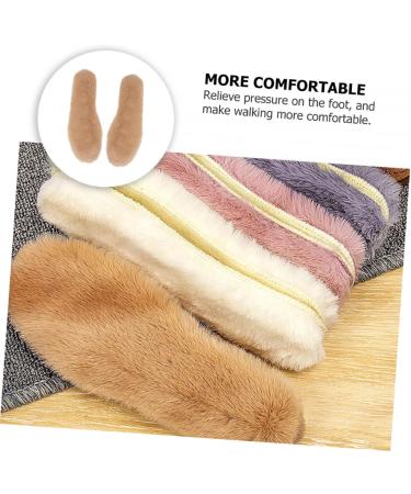 FOMIYES Faux Rabbit Fur Insoles - 3 Pairs Thickened Warm Insoles for Winter Comfort - Soft Shoe Accessories - Buy Online on GoSupps.com