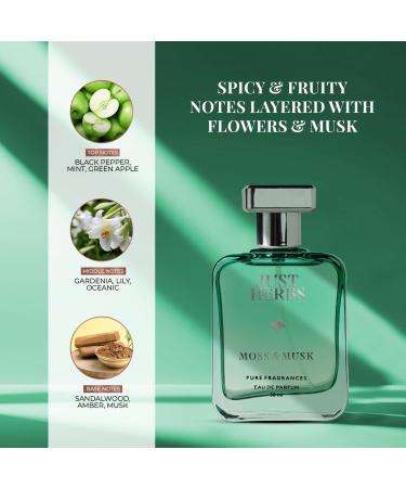 CREATION KRIVA Just Herbs Relaxing Moss & Musk EDP Perfume for Men Long Lasting Fragrance - 50 ml - Buy Online on GoSupps.com