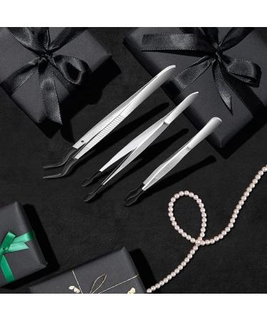 Echwave 3 Non-marking Silicone Tweezers Rubber Bent Ends Flat Tweezers Laboratory Tweezers - Buy Online on GoSupps.com
