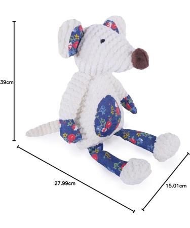Rosewood Maisie Mouse Dog Toy White/Blue/Pink/Red - Buy Online on GoSupps.com
