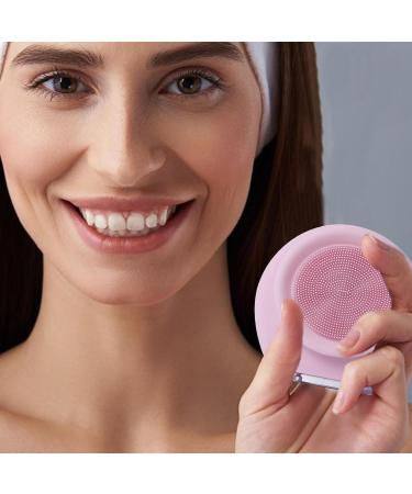 Dyeulget Face Brush Cleanser Electric Face Exfoliator Scrubber Gentle Facial Brush | Silicone Waterproof Face Brush for Birthdays Anniversaries Facial Cleansing Holidays Pink - Buy Online on GoSupps.com