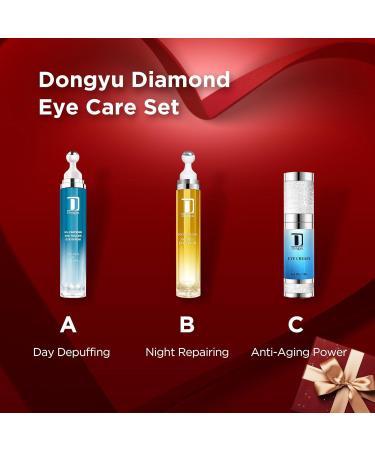 Dongyu Caffeine Eye Cream Set: Eye Serum Kit for Dark Circles Puffiness - Self Care Gifts for Women Birthday Gifts for Her - Buy Online on GoSupps.com