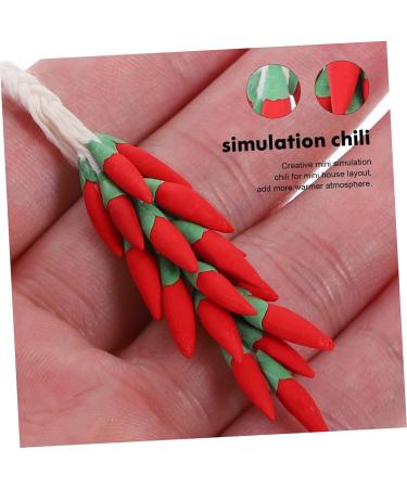 KOMBIUDA Simulation Chili Props Chili Skewers Models Vegetables Toy Peppers Layout Scene Decor Home Decor Decorations Artificial - Buy Online on GoSupps.com