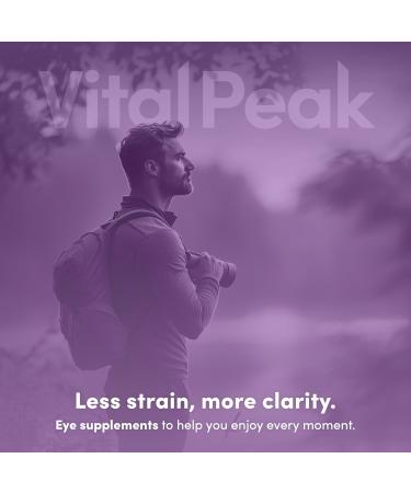 Vital Peak Provision - Eye Vitamins - Eye Health Supplements - with Bilberry Eyebright Lutein Zeaxanthin & More Vitamins - Vegan Non GMO Dairy Free Soy Free Gluten Free - 60 Capsules - Buy Online on GoSupps.com