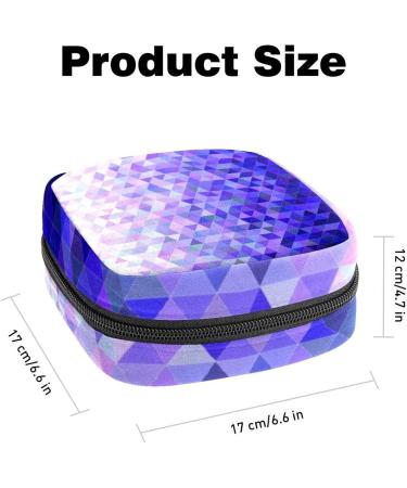 Abstract Triangle Art Color Period Bag - Sanitary Napkin Storage & Travel Makeup Pouch - GIAPB - Buy Online on GoSupps.com