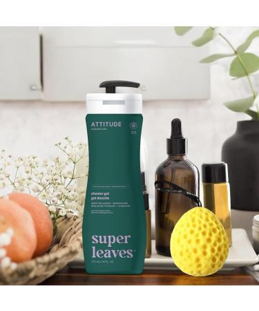 Super Leaves Shower Gel - 16 fl oz White Tea Scented Body Wash | Pack of 2 with Westlake Art Bath Sponge - Refreshing Plant-Based Moisturizer - Buy Online on GoSupps.com