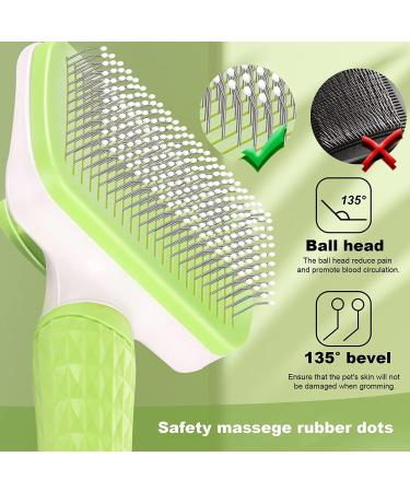 Garsttor Self-Cleaning Dog & Cat Brush for Long & Short Hair Effortlessly Remove Mats & Fur - Buy Online on GoSupps.com